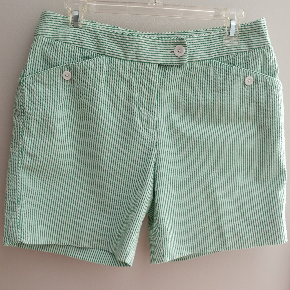 'Harold' Pinstripe Seersucker Short Size 6 Four pocket EUC